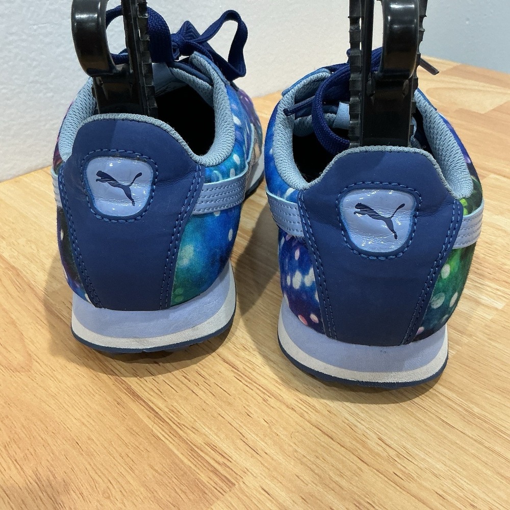 Kids Sz 6 Puma Roma '68 Galaxy Outer Space Blue Sneakers Free Shipping Fit W 7.5 - Picture 4 of 8